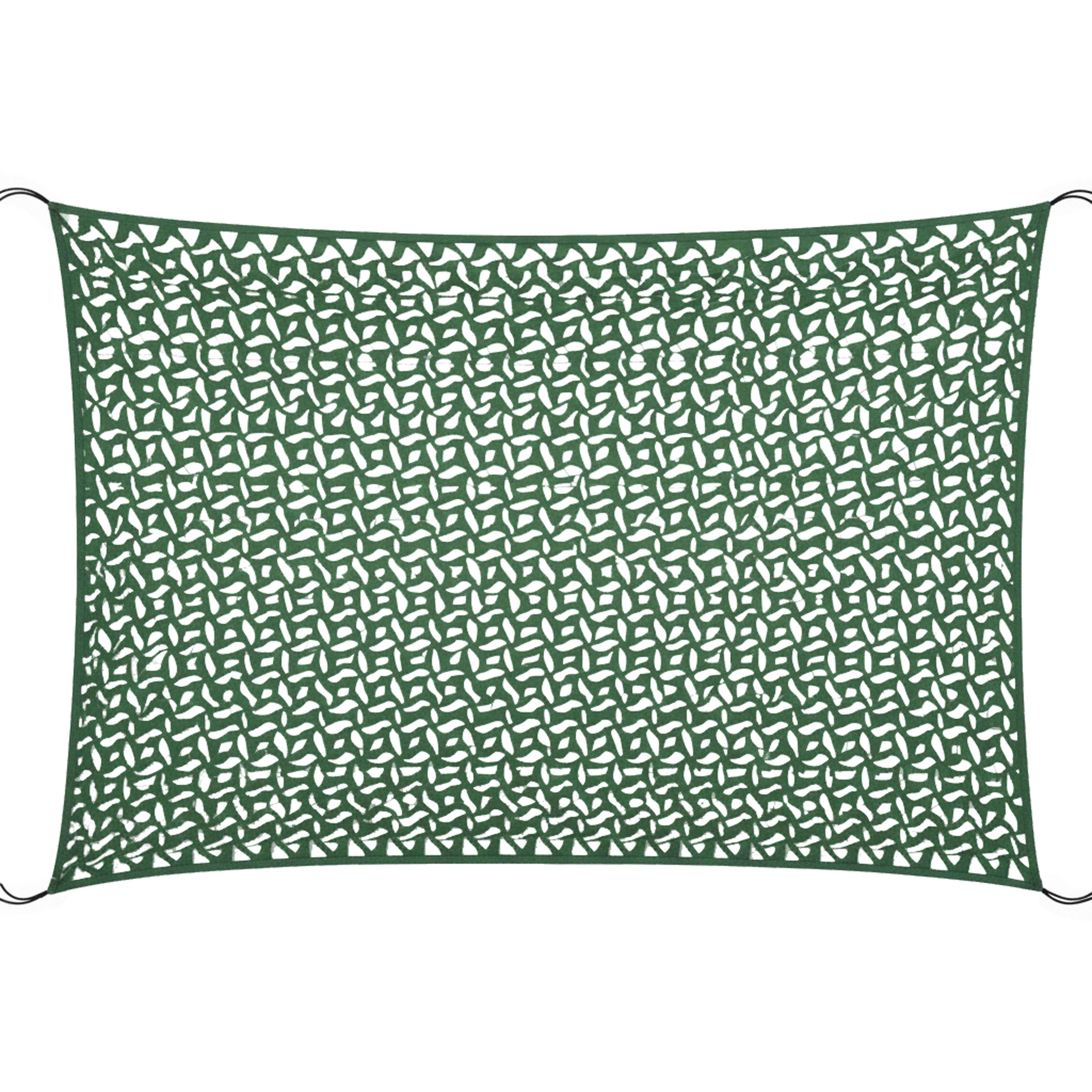 Voile d'ombrage camouflage réversible 3x4m