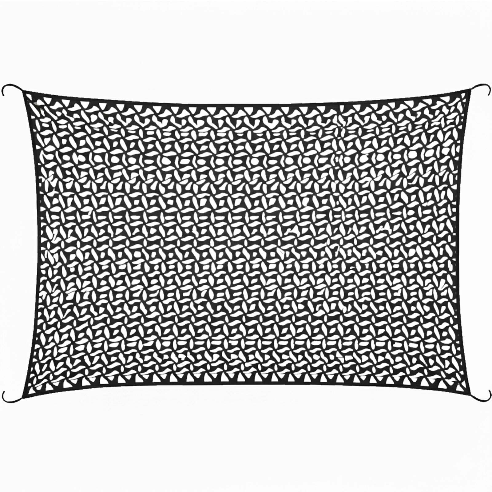 Voile d'ombrage camouflage réversible 3x4m