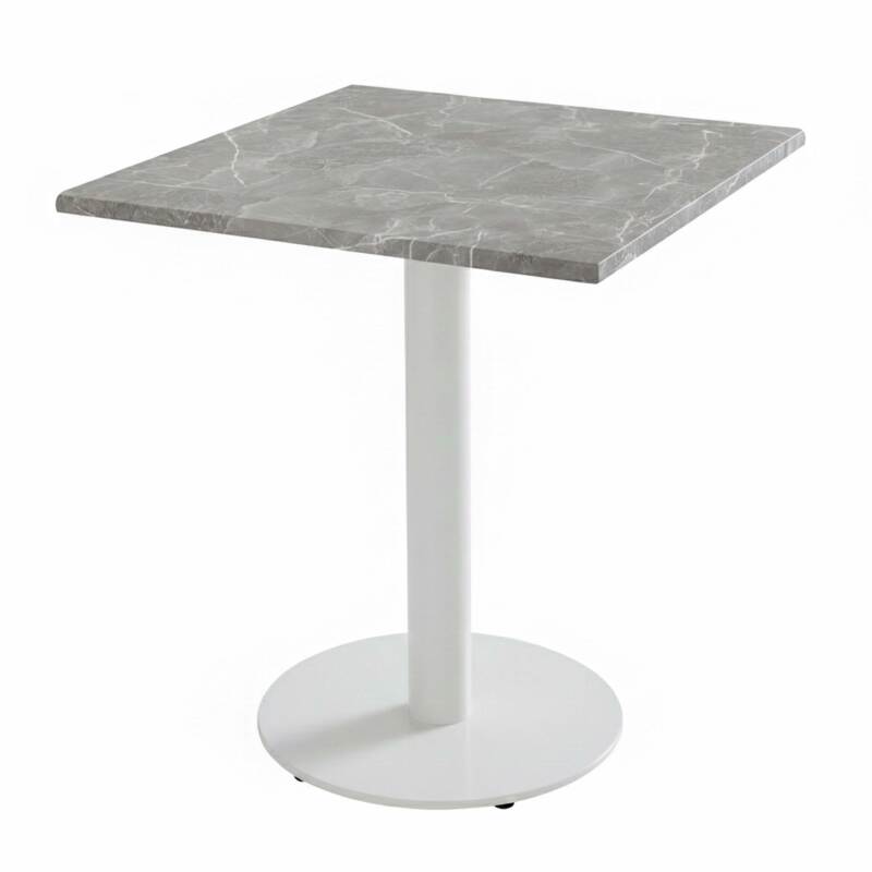 Plateau de table carré stratifié moulé 60 x 60 cm (3/5)