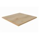 Plateau de table carré stratifié moulé en bois 70 x 70 cm