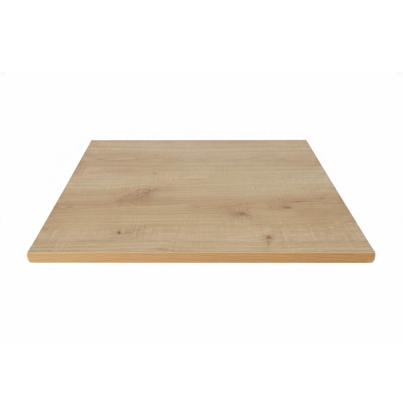 Plateau de table carré stratifié moulé en bois 70 x 70 cm (2/5)