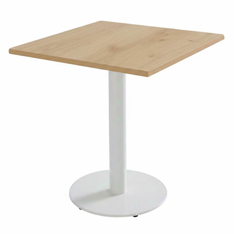 Plateau de table carré stratifié moulé en bois 70 x 70 cm (3/5)