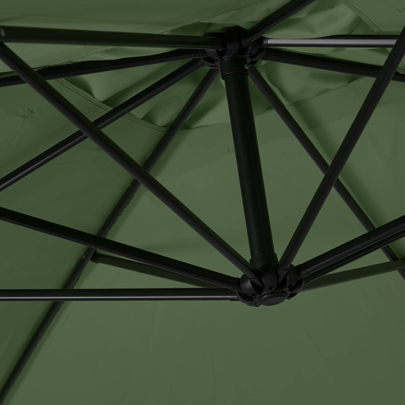 Parasol déporté professionnel  3x3 m carré 160g/m²