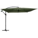 Parasol déporté professionnel  3x3 m carré 160g/m²