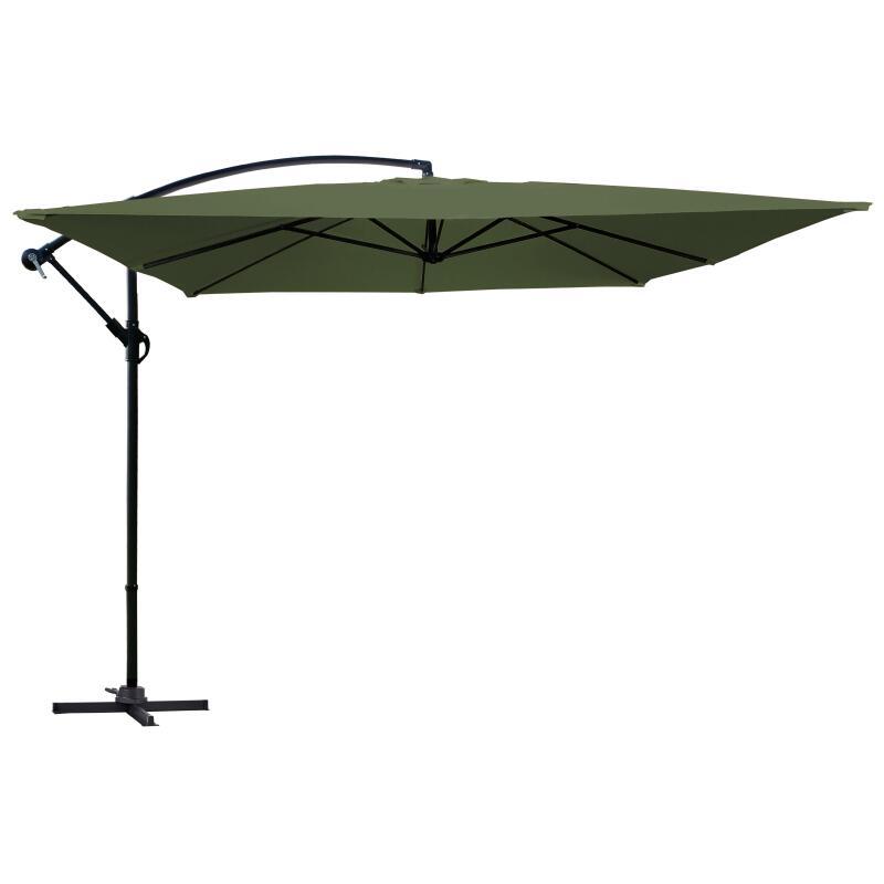 Parasol déporté professionnel  3x3 m carré 160g/m²