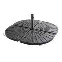 Parasol déporté professionnel 2x3 m rectangulaire inclinable 240g/m² rotatif 360° et 4 dalles lestées