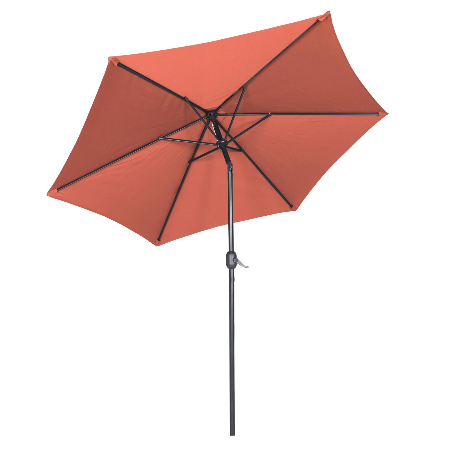 Parasol professionnel inclinable à manivelle ∅3 m 180g/m²