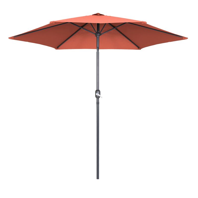 Parasol professionnel inclinable à manivelle ∅3 m 180g/m²