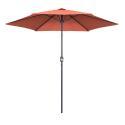 Parasol professionnel inclinable à manivelle Ø3 m 180g/m² avec 4 dalles lestées