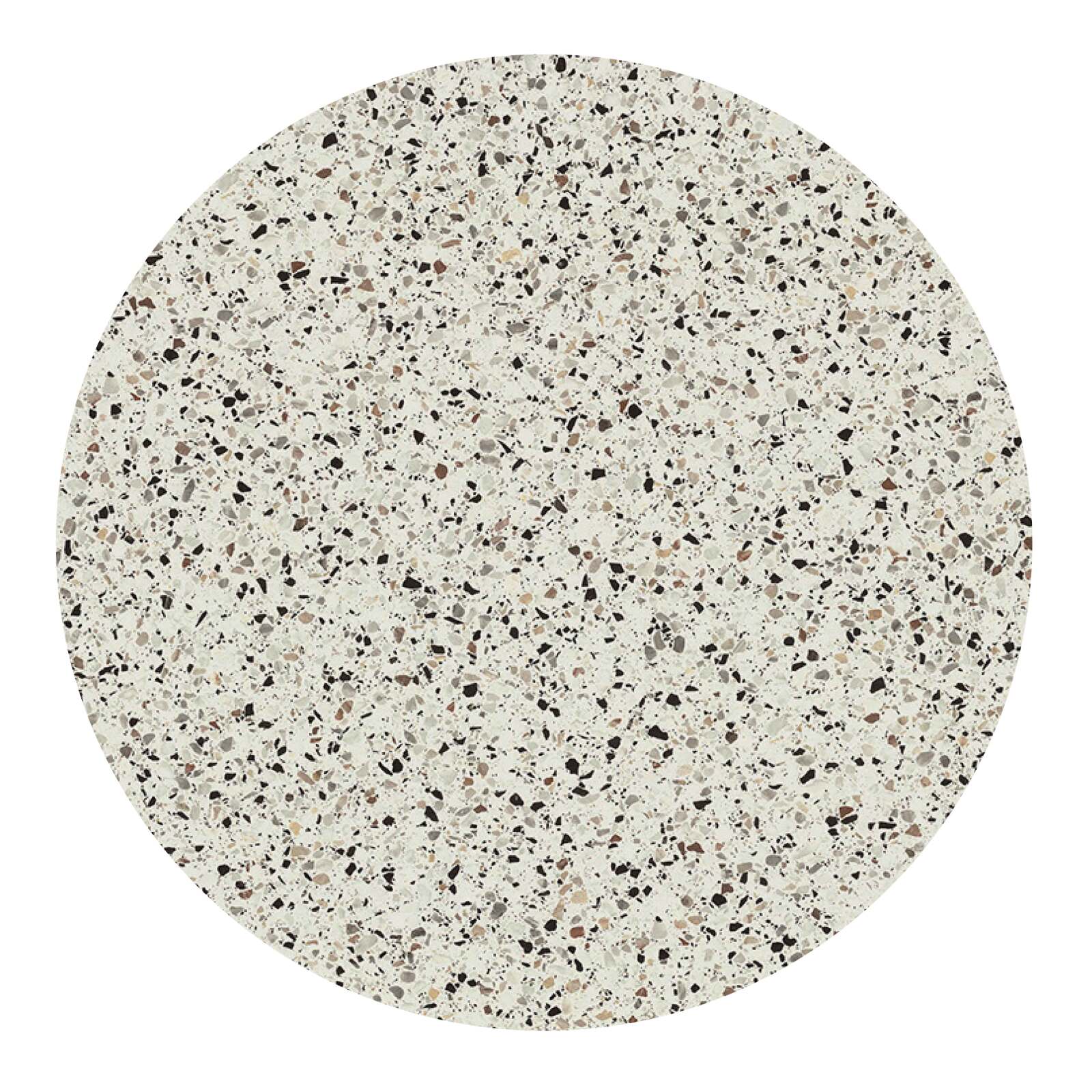 Table de terrasse de restaurant bistrot ronde inclinable en aluminium noir et HPL 4 personnes Ø60 cm