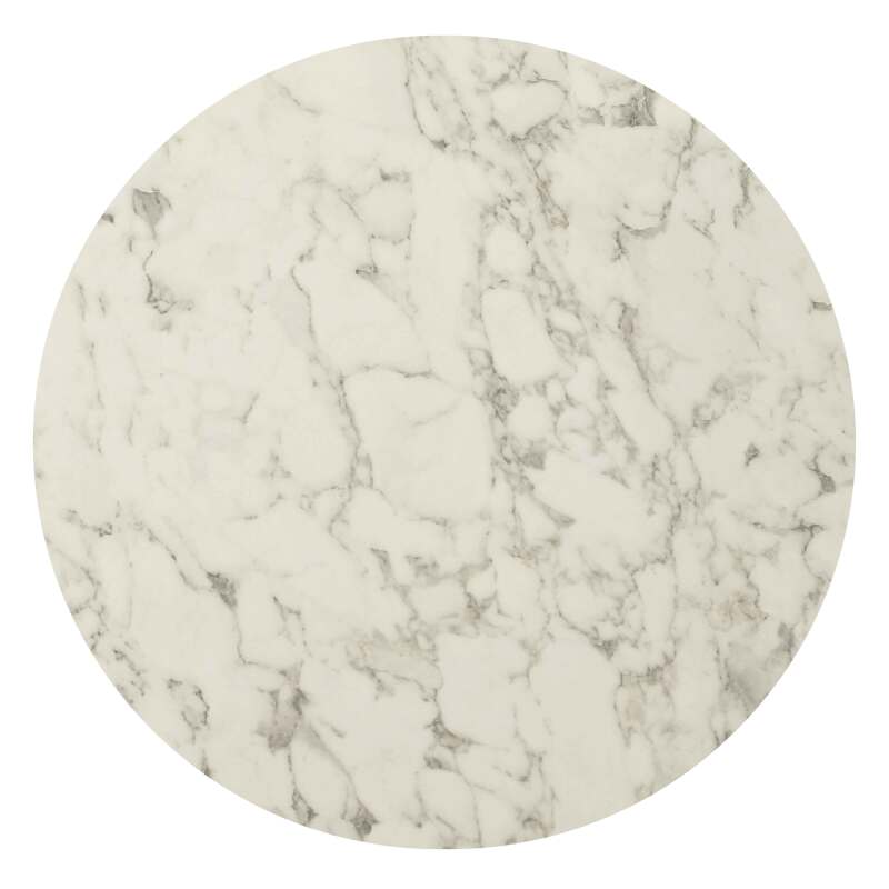 Table de terrasse de restaurant bistrot ronde inclinable en aluminium noir et HPL 4 personnes Ø70 cm (4/8)