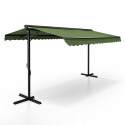 Store banne double pente en aluminium avec coffre - 3x4m