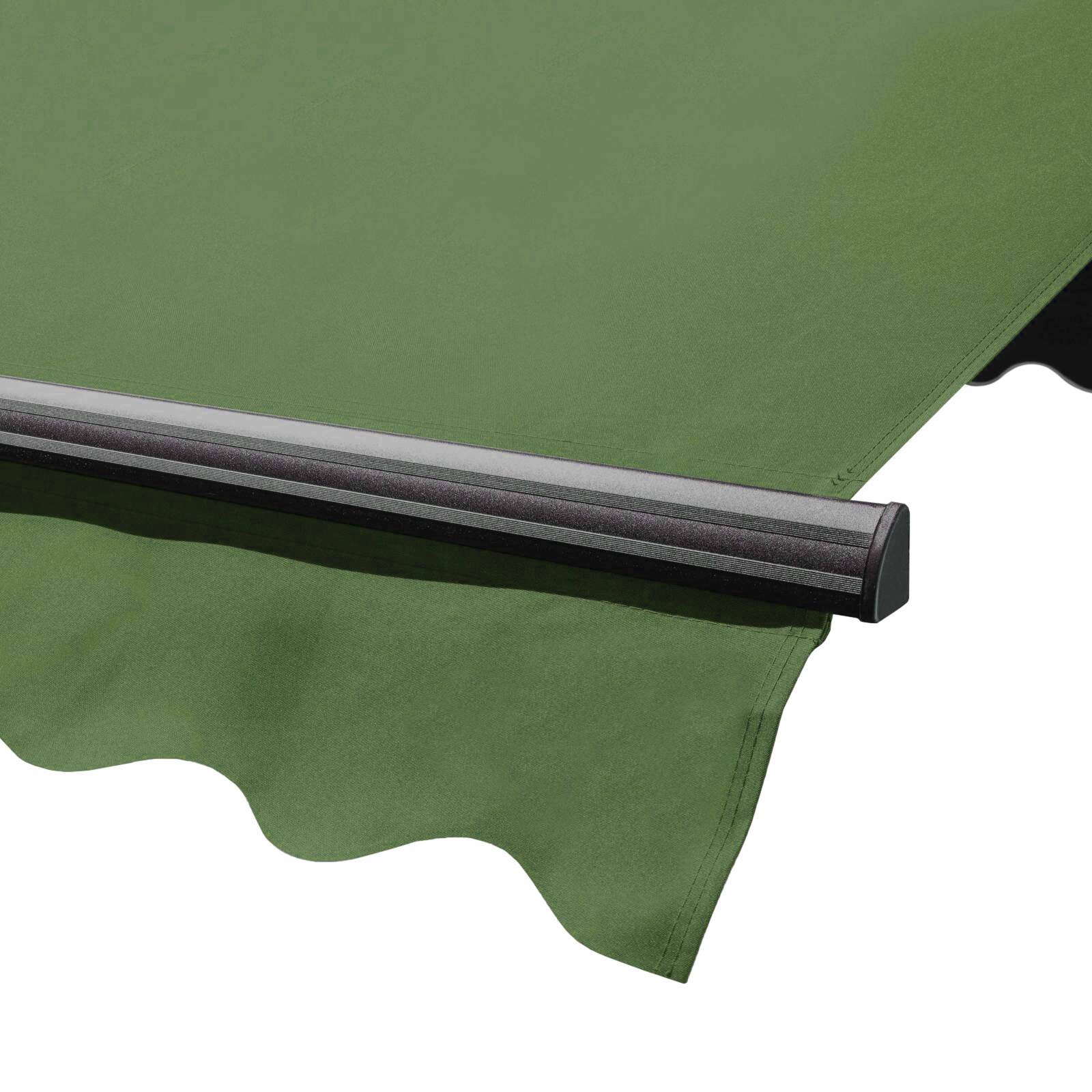 Store banne double pente en aluminium avec coffre - 3x4m