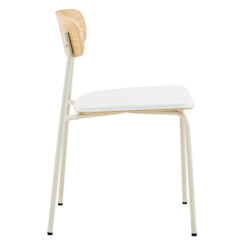 Chaises de restaurant effet cuir en bois et métal - Lot de 2 (5/7)