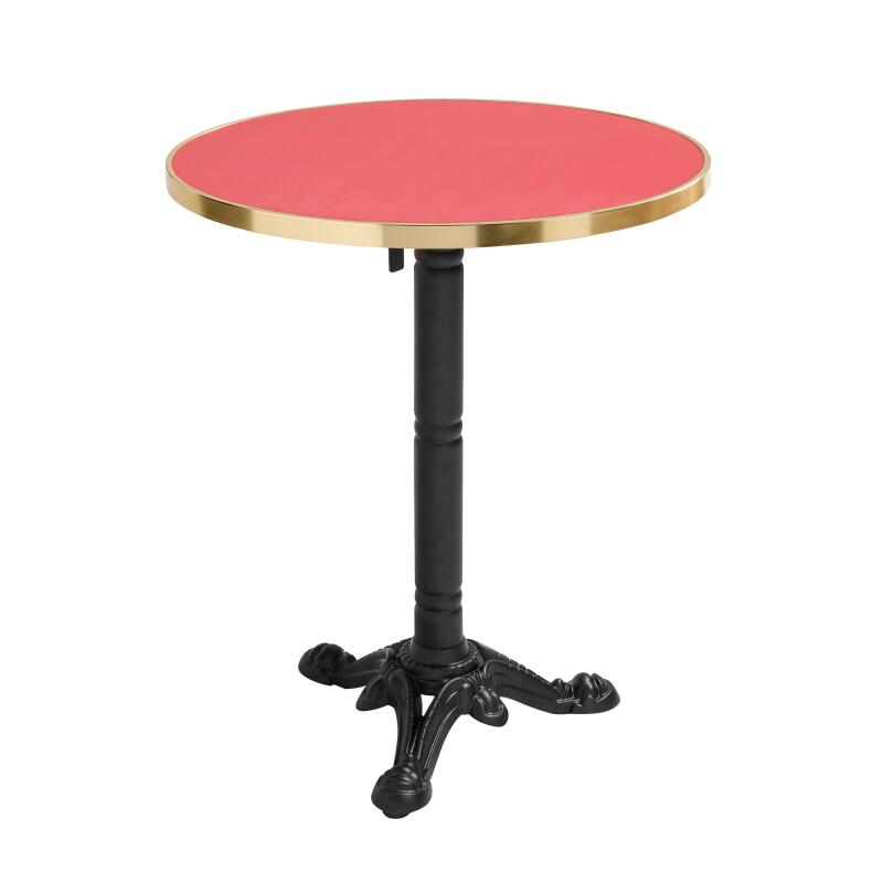 Plateau de table rond en contreplaqué avec revêtement stratifié et bords en aluminium ⌀60 cm (5/6)