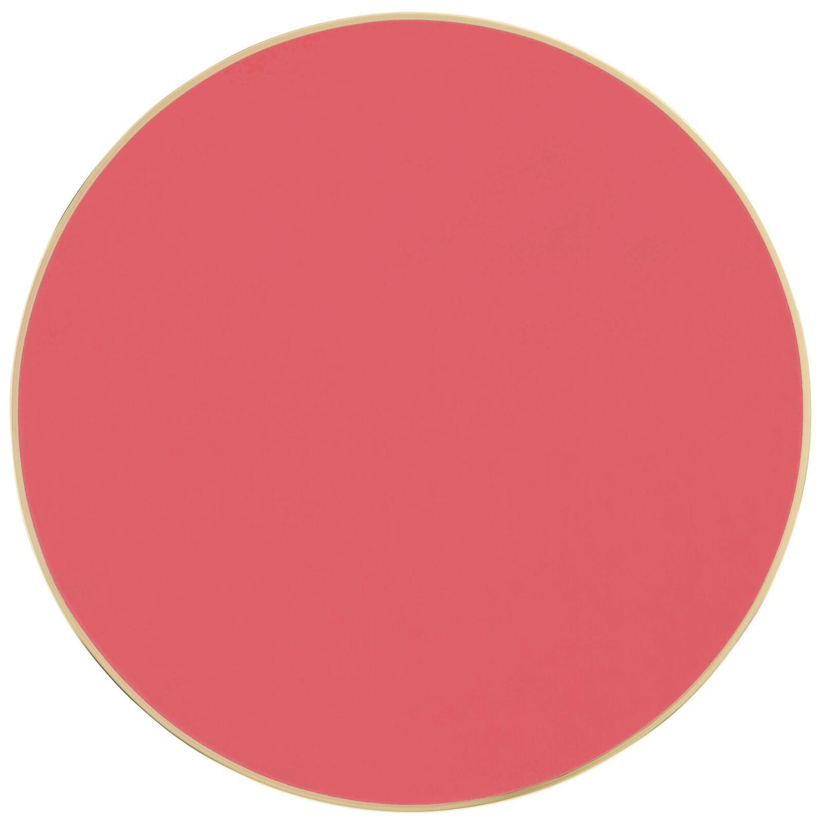 Plateau de table rond en contreplaqué avec revêtement stratifié et bords en aluminium ⌀60 cm