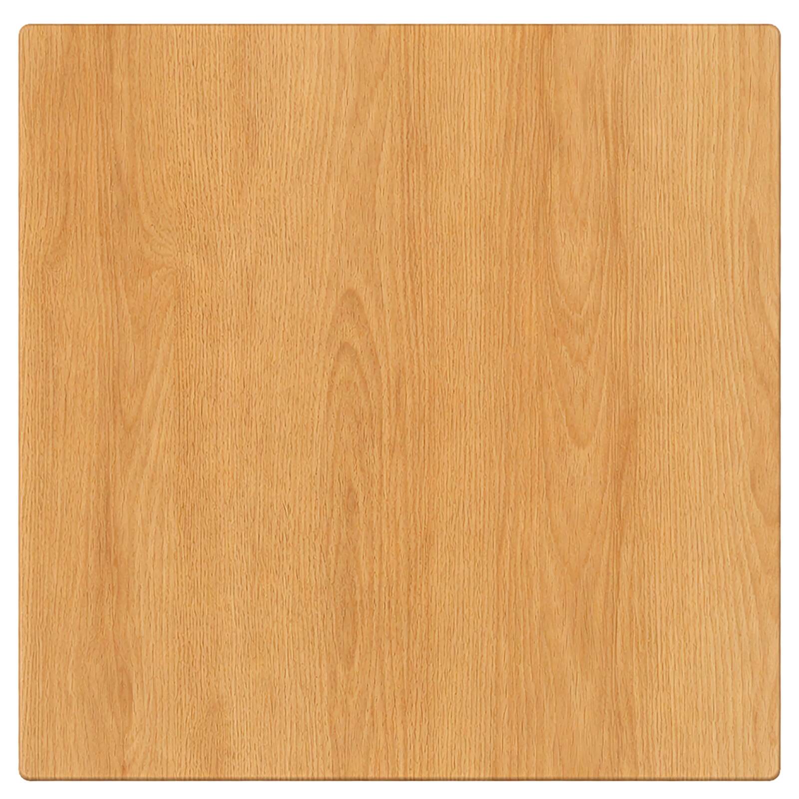 Plateau de table carré stratifié moulé en bois 70 x 70 cm