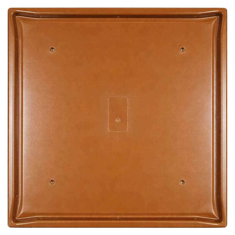 Plateau de table carré stratifié moulé en bois 70 x 70 cm (4/6)