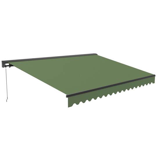 Store banne professionnel manuel avec coffre semi-intégral 3x2,50 m | Mobeventpro