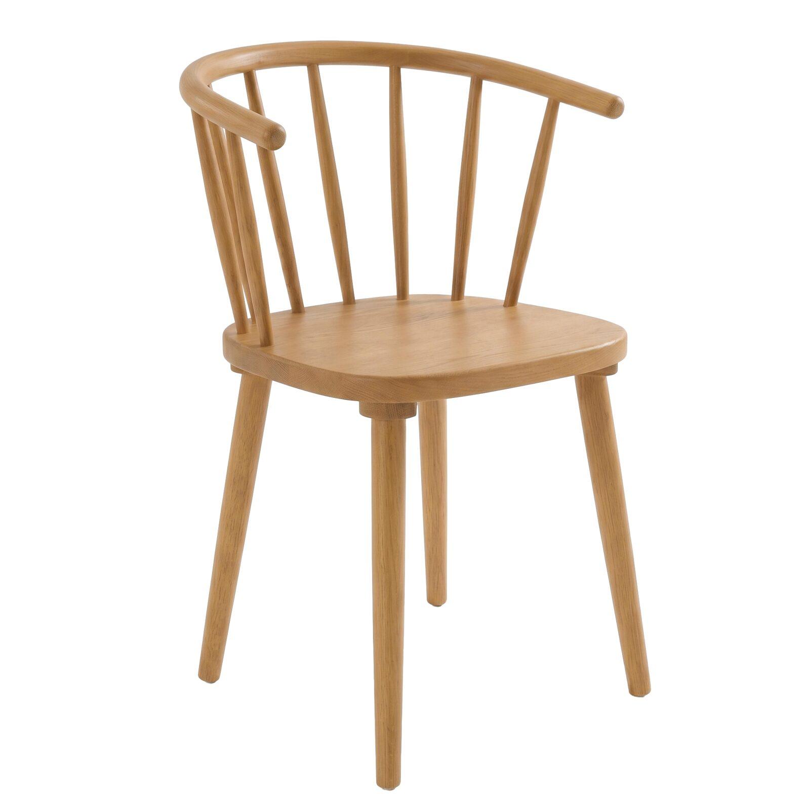 Chaises de restaurant en bois d'orme ajourées - Lot de 2