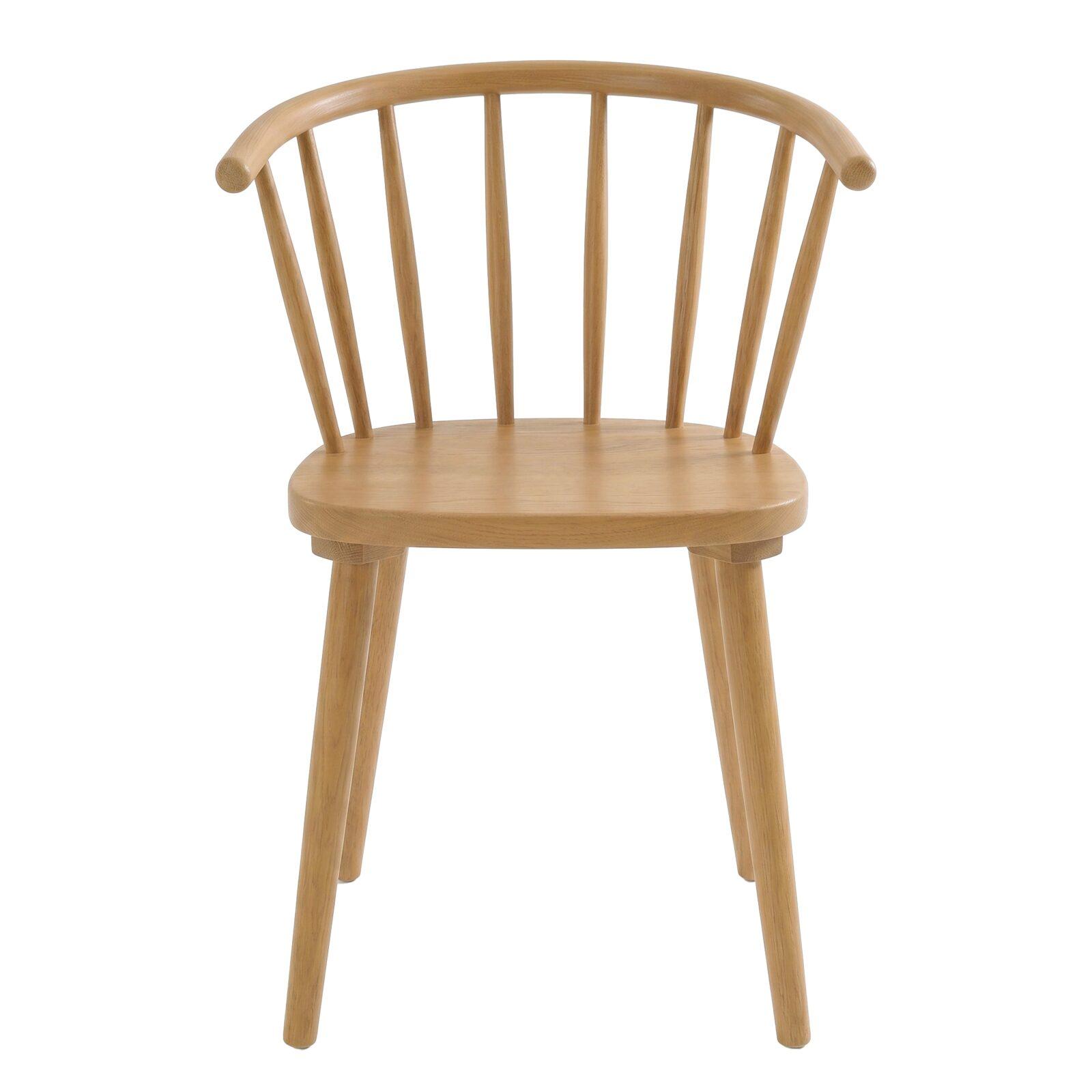 Chaises de restaurant en bois d'orme ajourées - Lot de 2