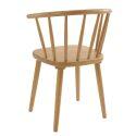 Chaises de restaurant en bois d'orme ajourées - Lot de 2