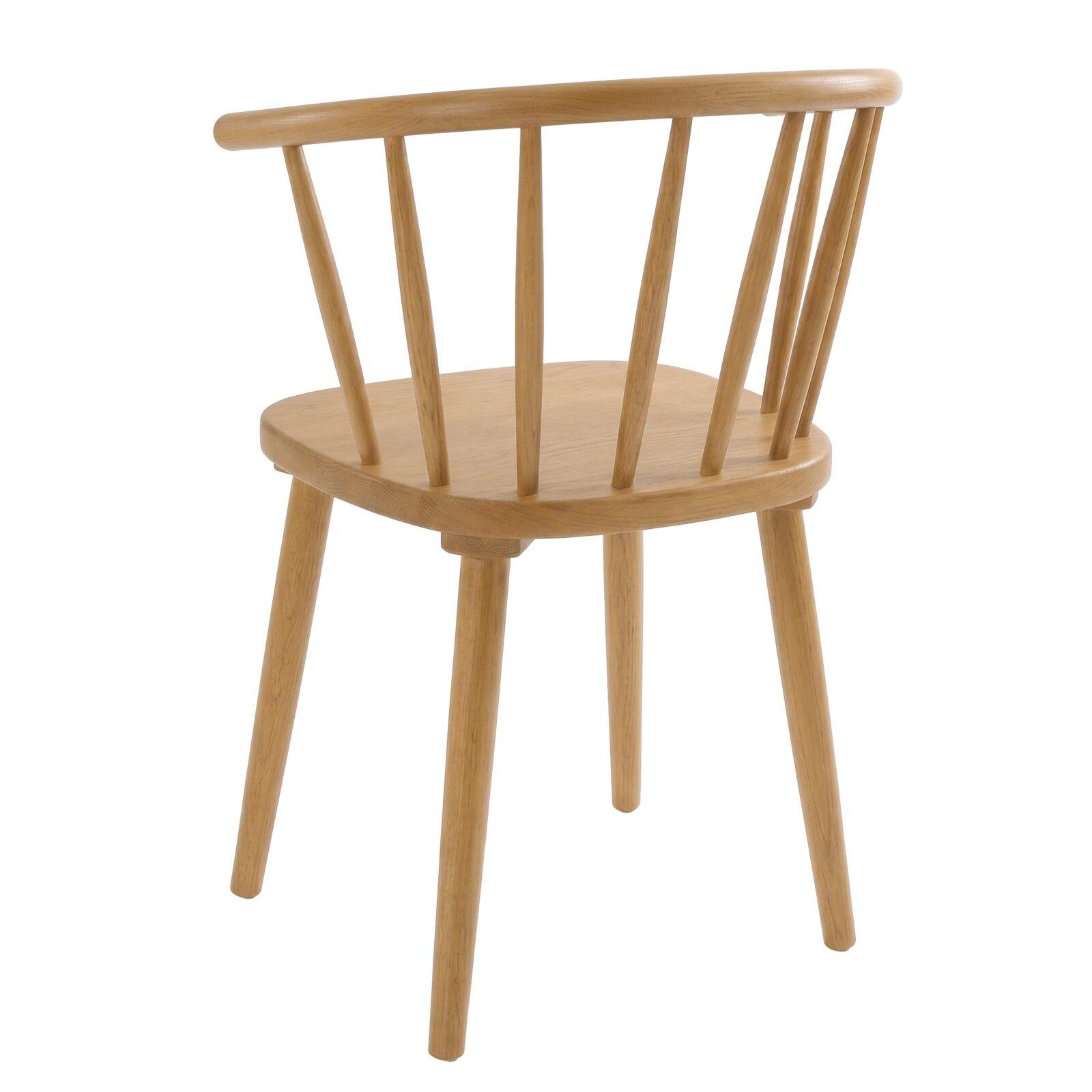 Chaises de restaurant en bois d'orme ajourées - Lot de 2