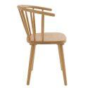 Chaises de restaurant en bois d'orme ajourées - Lot de 2