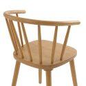 Chaises de restaurant en bois d'orme ajourées - Lot de 2