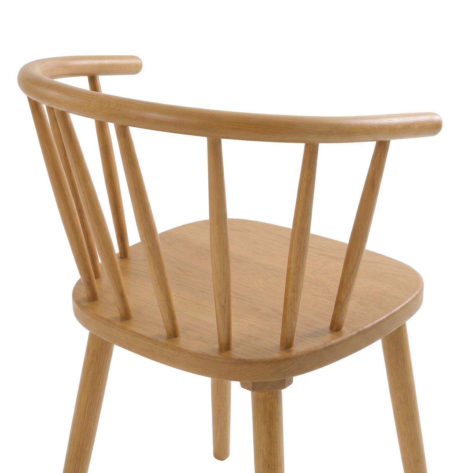 Chaises de restaurant en bois d'orme ajourées - Lot de 2