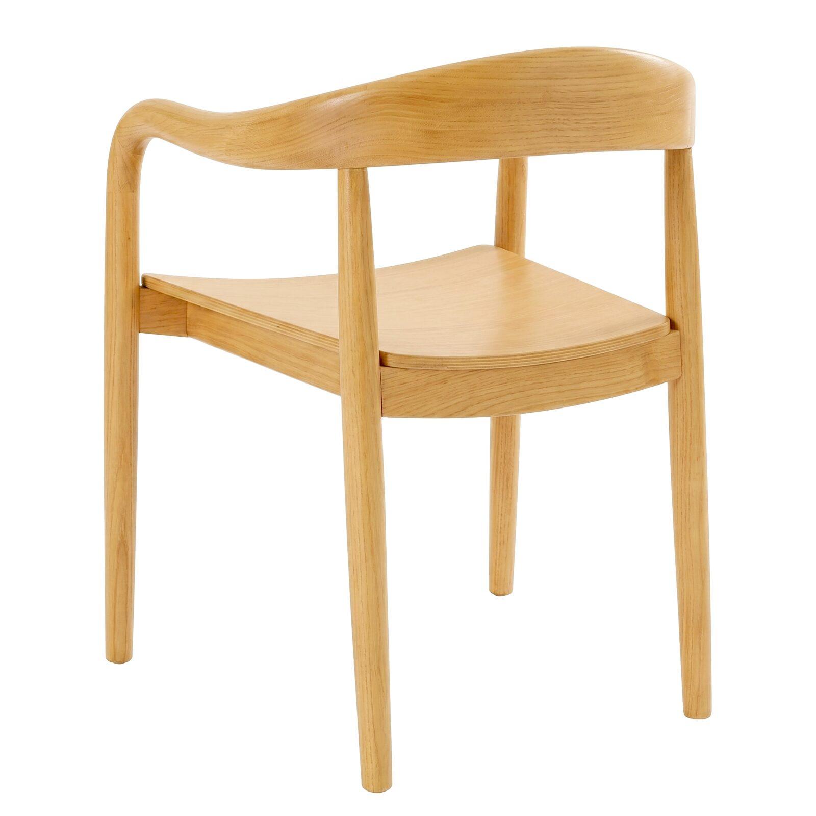 Chaises de restaurant en bois d'orme avec accoudoirs - Lot de 2