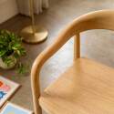 Chaises de restaurant en bois d'orme avec accoudoirs - Lot de 2