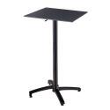 Table haute de terrasse de restaurant  60x60x108 cm en HPL et aluminium