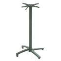 Table haute de terrasse de restaurant  60x60x108 cm en aluminium
