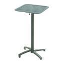 Table haute de terrasse de restaurant  60x60x108 cm en aluminium