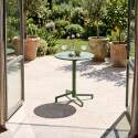 Table de restaurant bistrot ronde inclinable en métal 2 à 4 personnes Ø70x72 cm