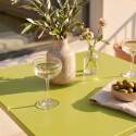 Table de terrasse bistrot carrée en métal 70x70 cm et 2 chaises