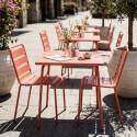 Table de restaurant carré en métal 2 à 4 personnes 70x70 cm