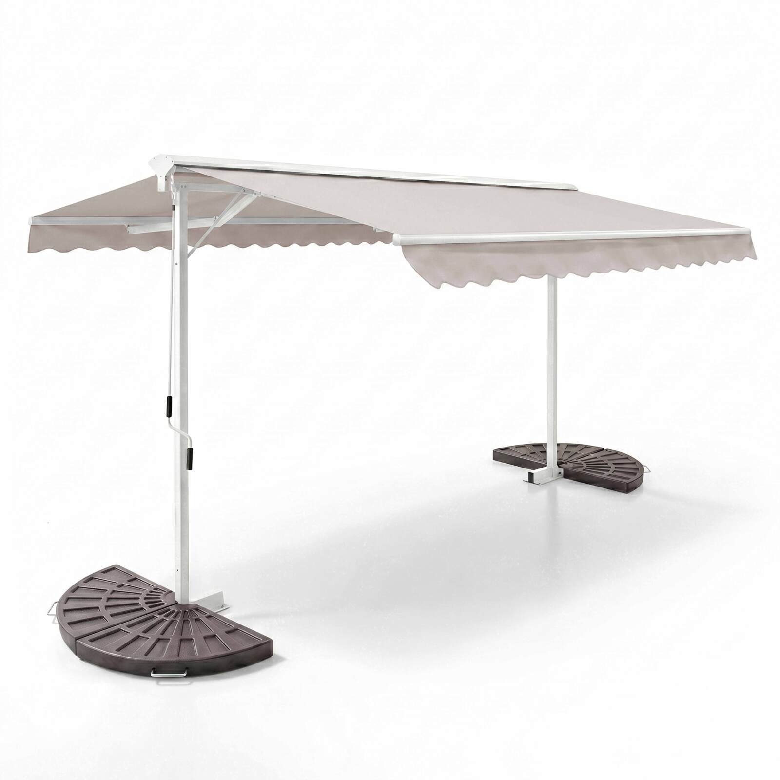 Ensemble store double pente 3x4m et 4 dalles lestées