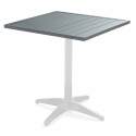 Plateau de table carré en aluminium 70x70 cm pour pied Klipo