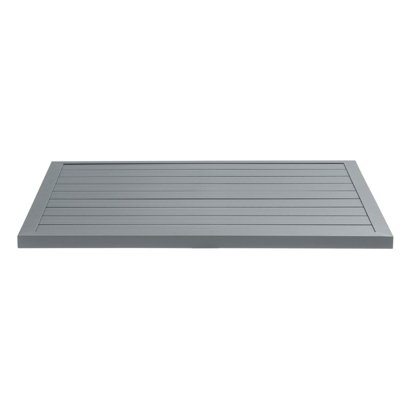 Plateau de table carré en aluminium 70x70 cm pour pied Klipo