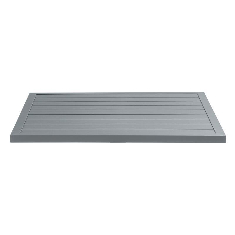 Plateau de table carré en aluminium 70x70 cm pour pied Klipo