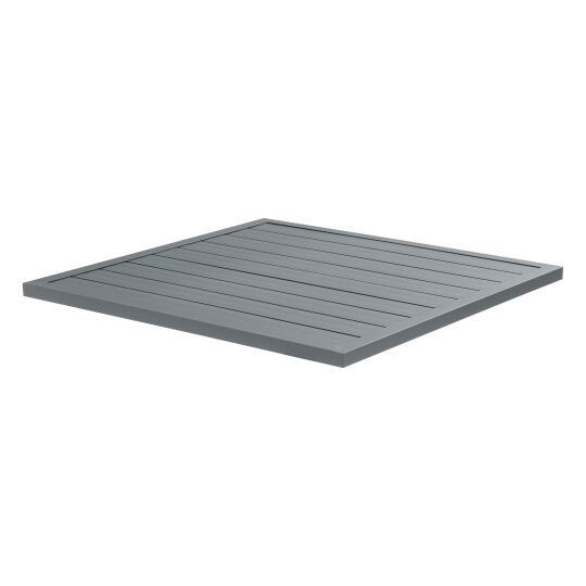 Plateau de table carré en aluminium 70x70 cm | Mobeventpro