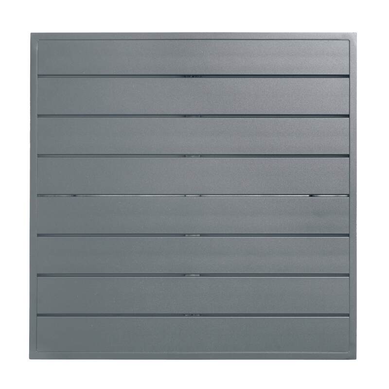 Plateau de table carré en aluminium 70x70 cm pour pied Klipo (4/7)