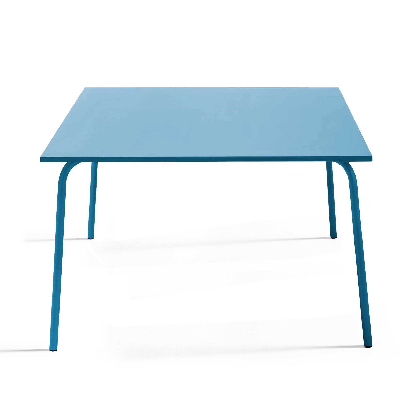 Table de restaurant carrée en métal 8 personnes 120x120 cm