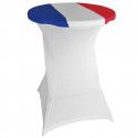 Top élastique pour mange-debout 80cm drapeau français Top élastique pour mange-debout 80cm drapeau français