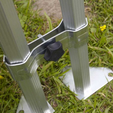 Tente pliante PRO 40MM 3x3m 300g/m² Gris