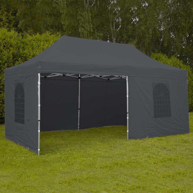 Tente pliante PRO 40MM 3x6m 300g/m² Gris Tente pliante PRO 40MM 3x6m 300g/m² Gris