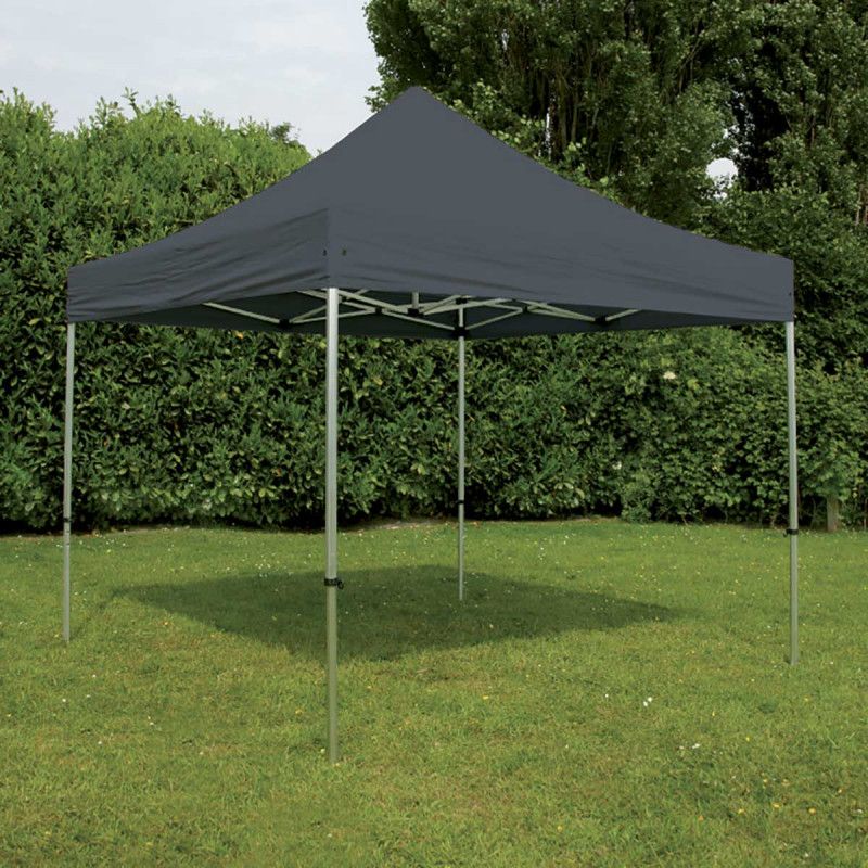 Tente pliante PRO 40MM 4x4m 300g/m² Gris Tente pliante PRO 40MM 4x4m 300g/m² Gris