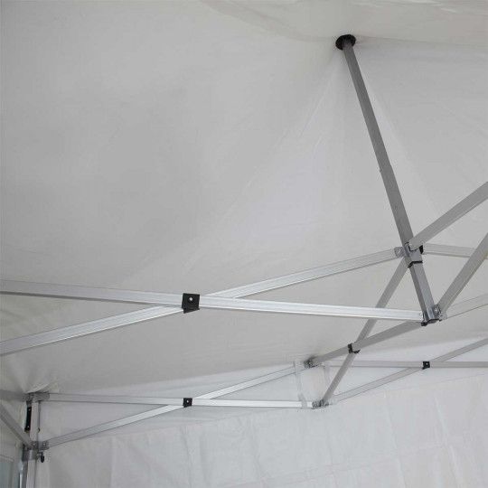 Tente pliante PRO+ 50MM 3x3m 520g/m² en alu blanc